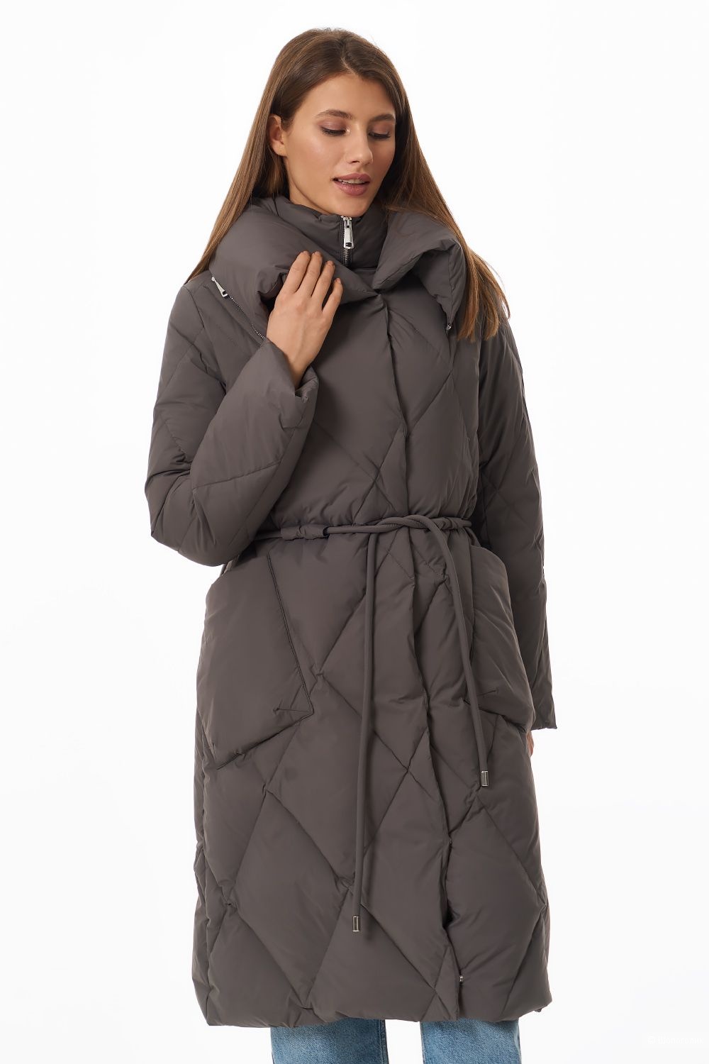 Пуховое пальто Снежная Королева, размер 44