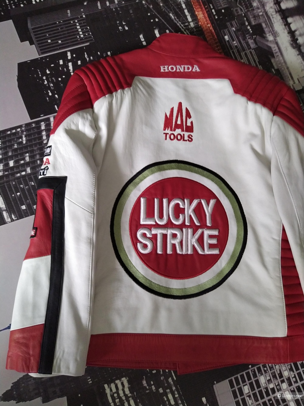 Куртка кожаная «Lucky strike», 42-44