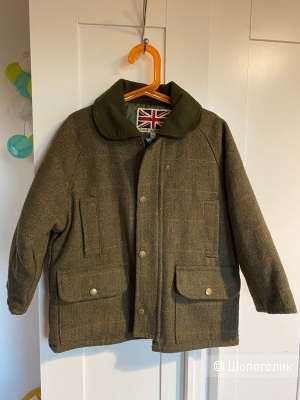 Твидовая куртка-пальто на мальчика 4-5-6 лет