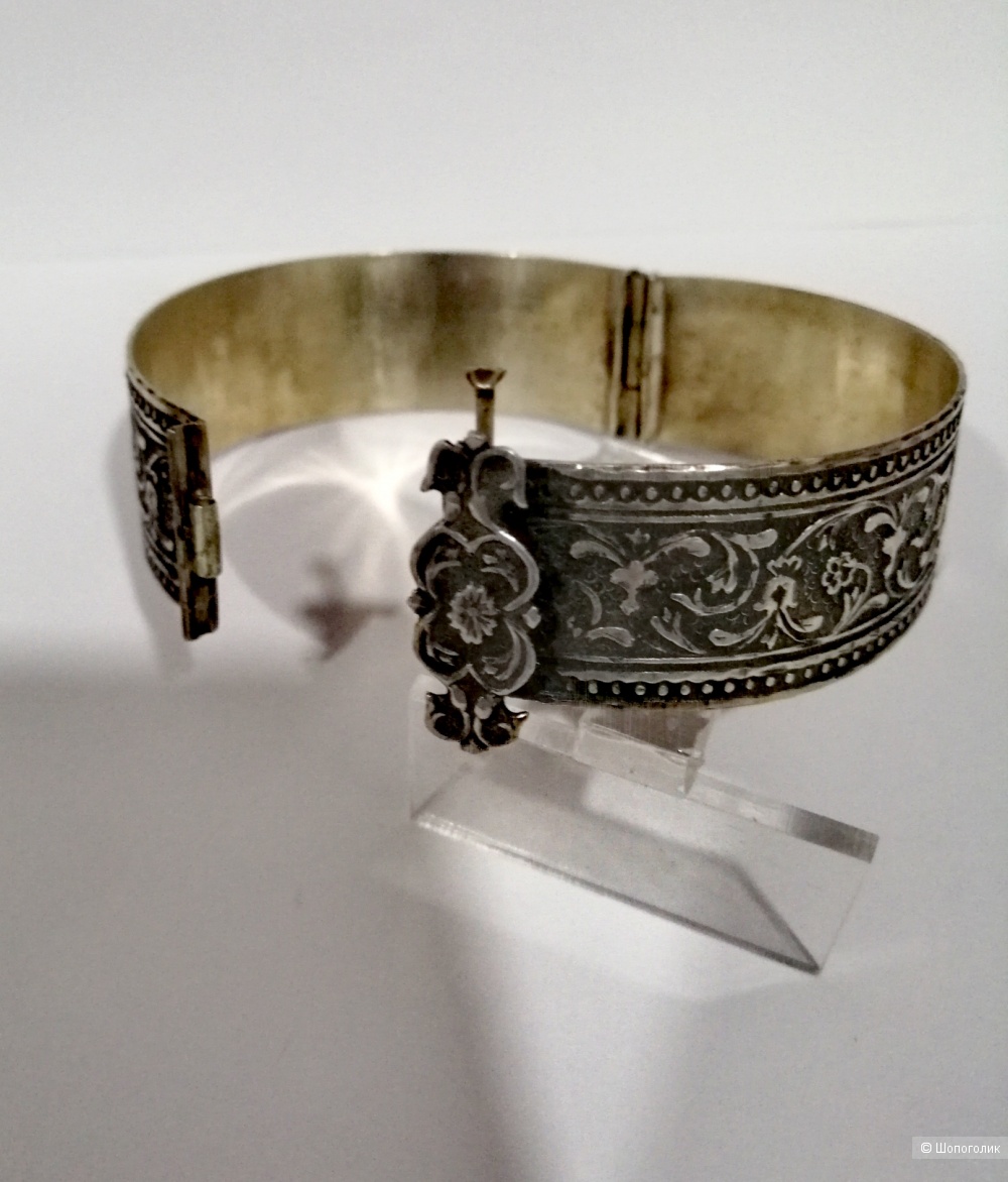 Антикварный браслет серебро