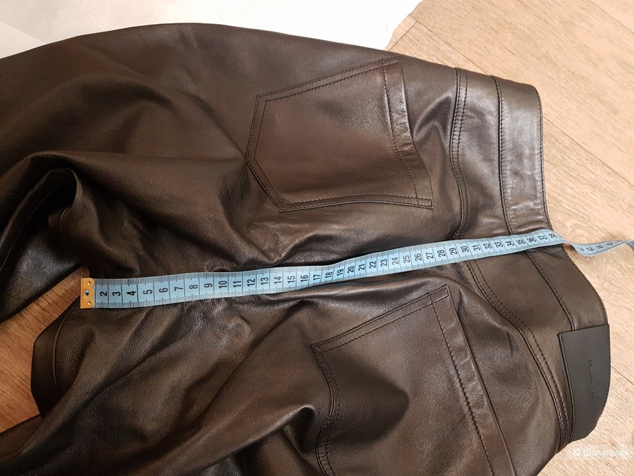 Кожаные брюки Massimo Dutti М