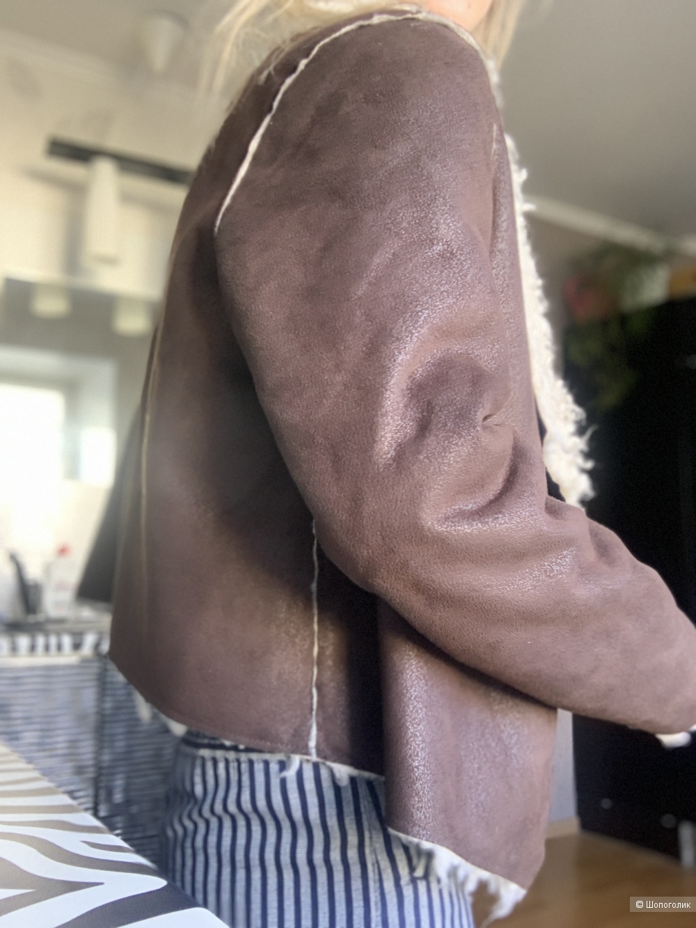 Куртка из искусственной шерпы AEROPOSTALE размер XL