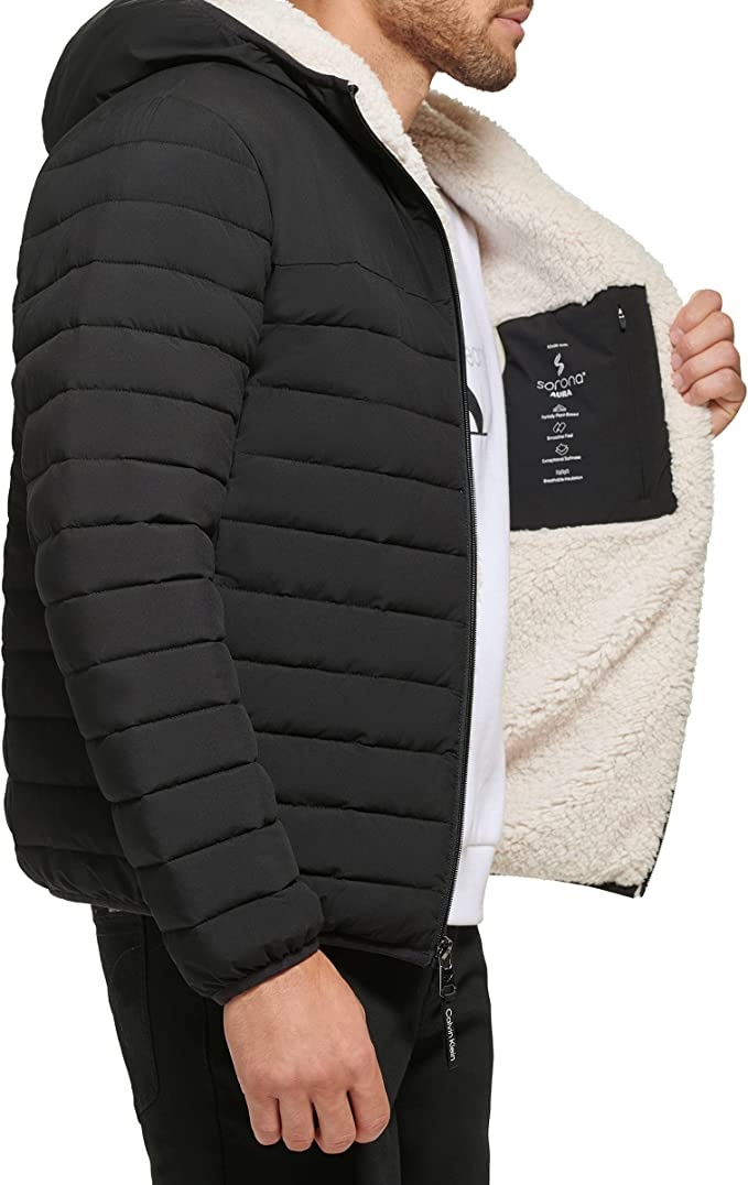 Calvin Klein Men's Hooded Down Jacket