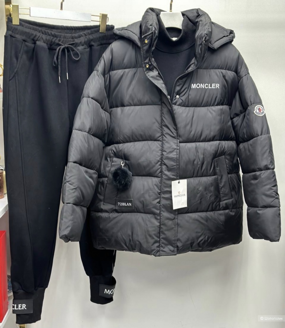 Тройка костюм на флисе и пуховик под MONCLER, 42-44-46-48