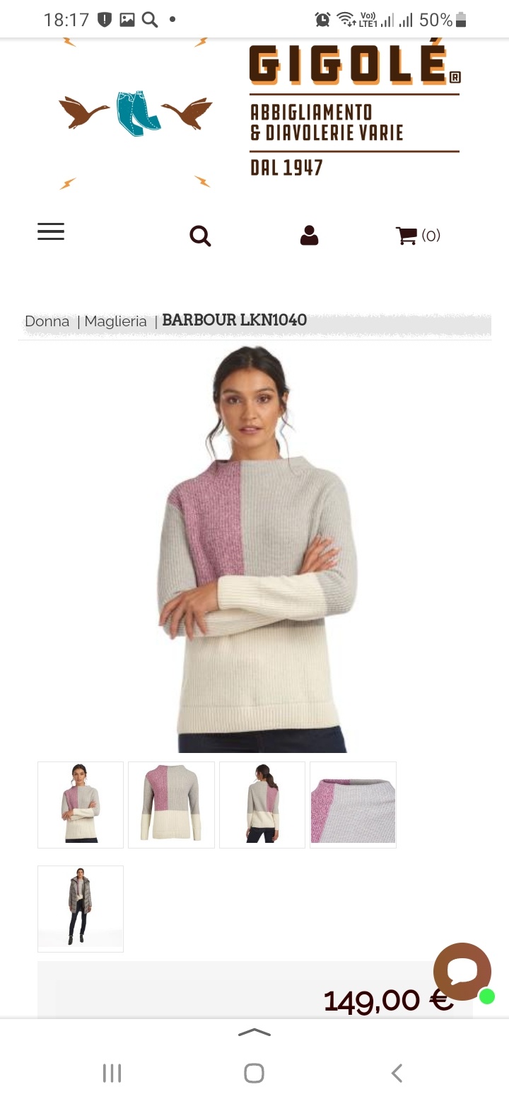 Шерстяной свитер Barbour размер S
