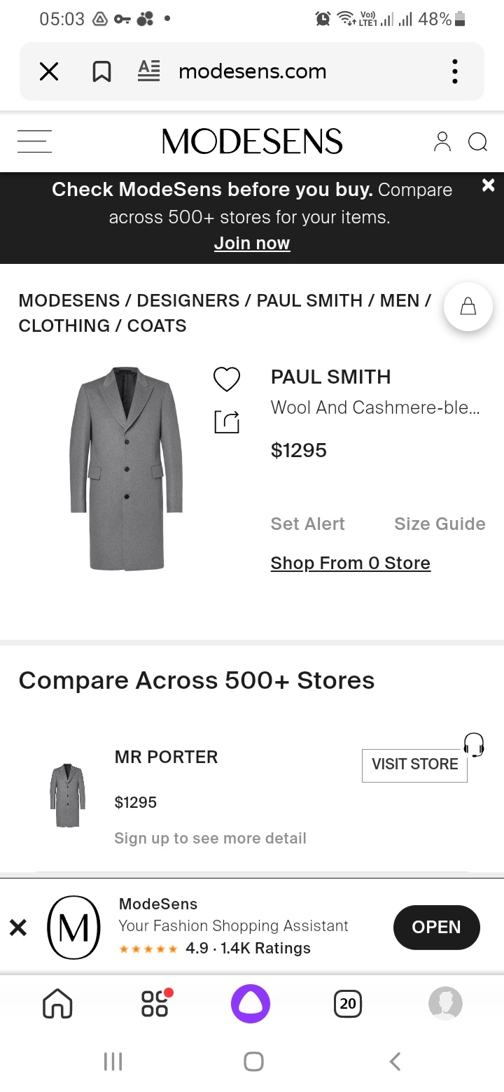 Мужское пальто Paul Smith , XL
