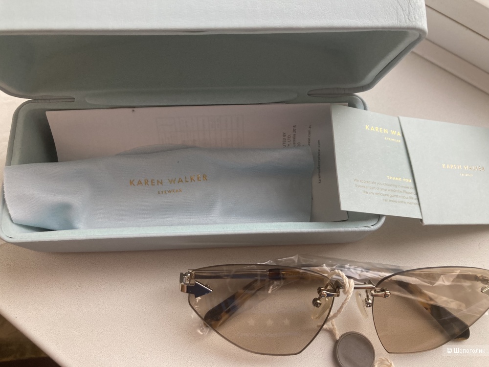 Солнцезащитные очки, KAREN WALKER, one size