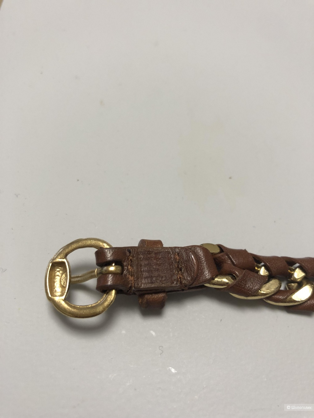 Кожаный браслет Massimo Dutti.