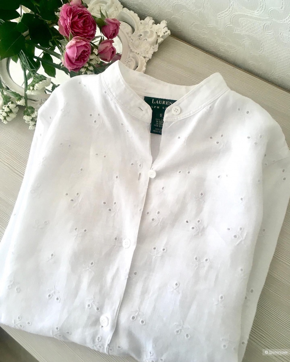 Льняная блузка Ralph Lauren размер s
