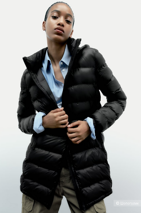 Стеганое пальто\куртка S Zara