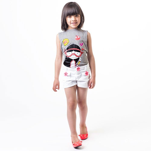 Джинсовые шорты Little Marc Jacobs на девочку 4 года, 104 см