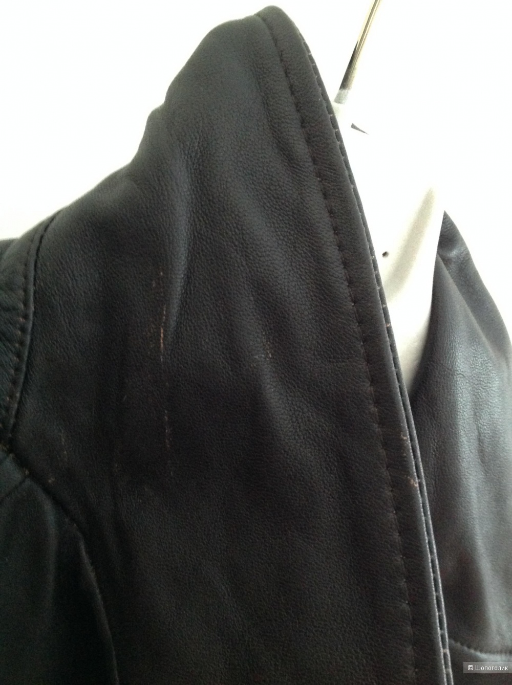 Кожаная куртка косуха Каляев, размер М, на 40-42-44