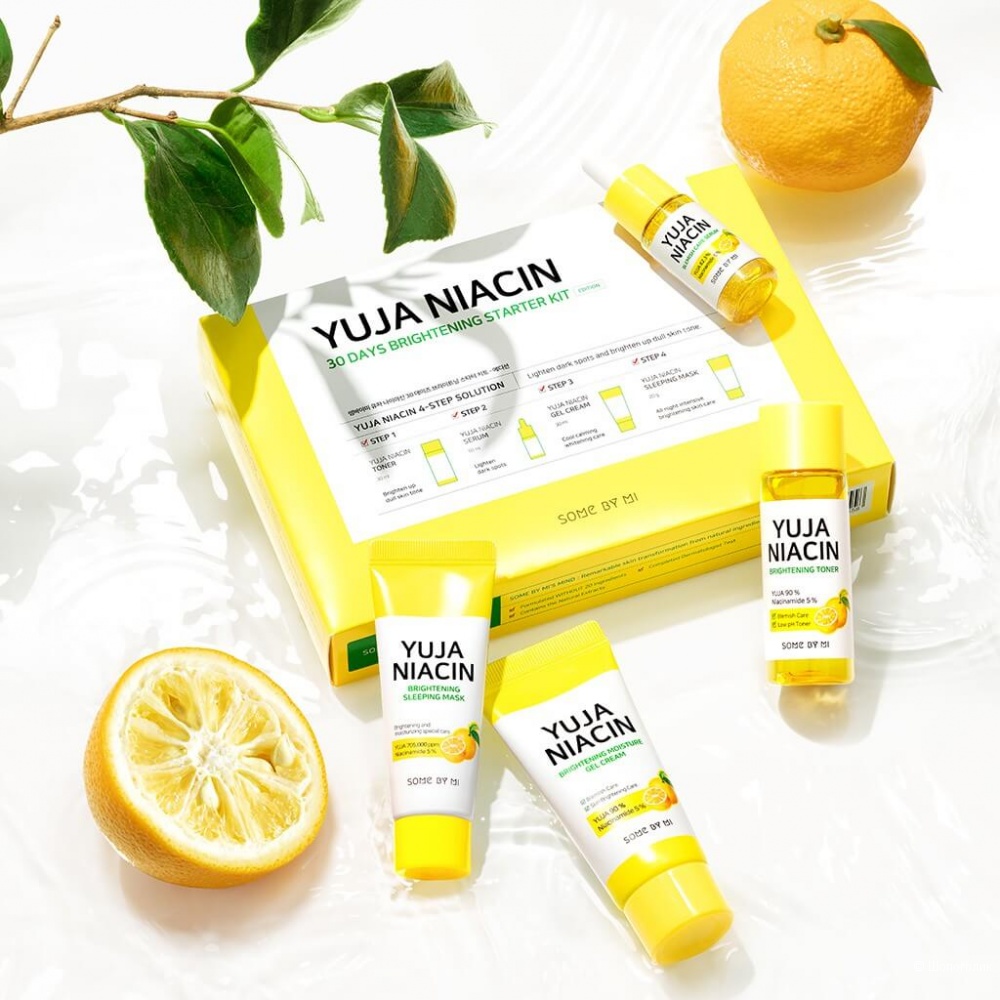 Набор миниатюр с юдзу для выравнивания тона Some By Mi Yuja Niacin 30 Days Brightening Starter Kit