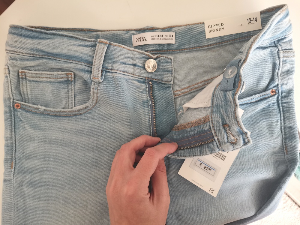 Zara джинсы skinny на девочку. Размер 13-14