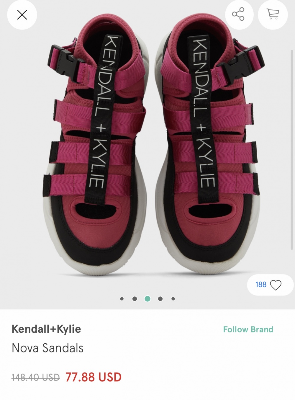 Kendall Kylie сандалии 38/39
