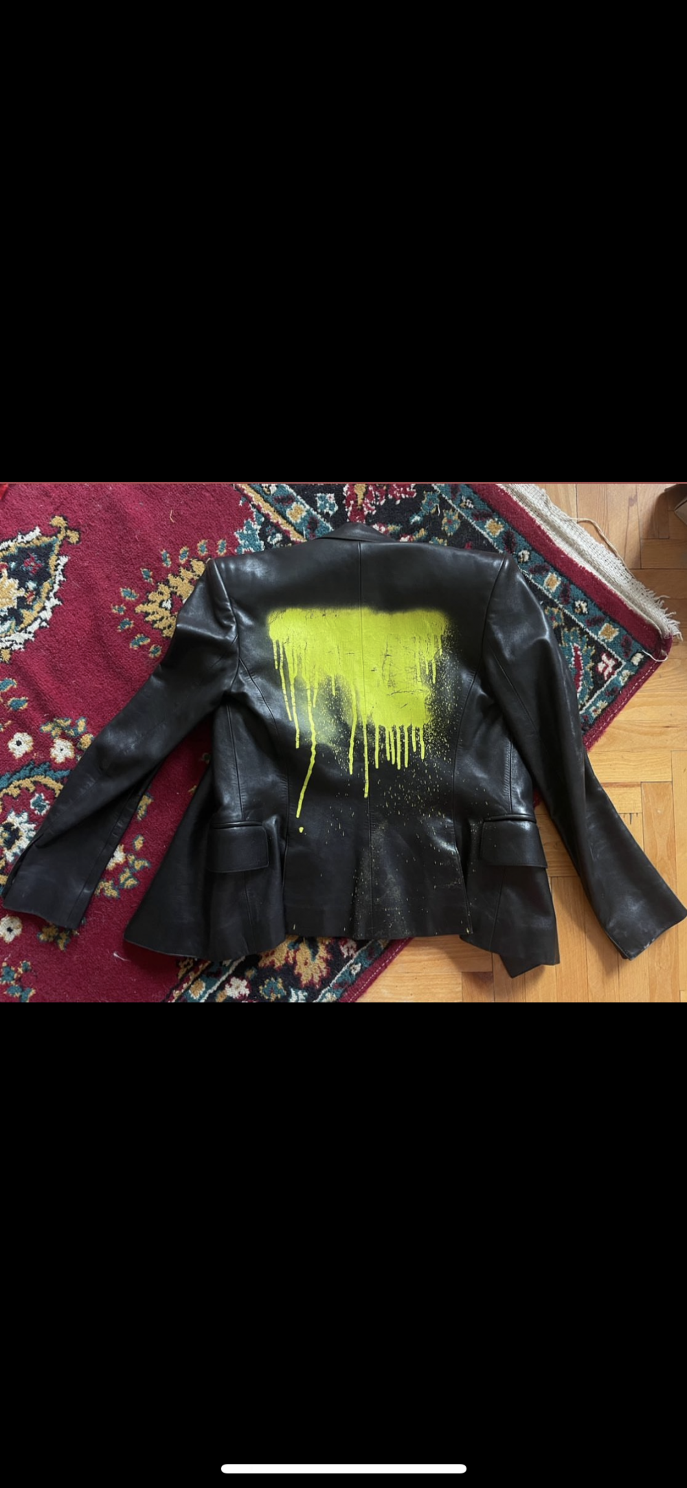 Пиджак YSL yve saint laurent кожа, размер не указан, где-то 38-40