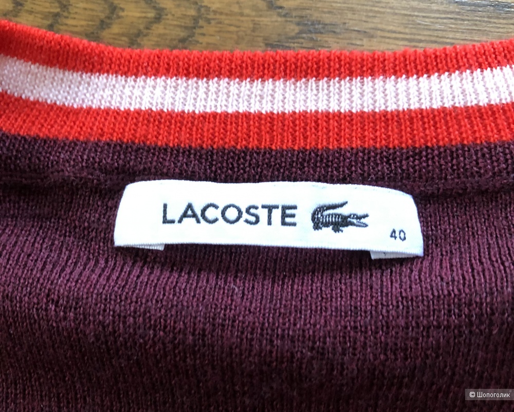 Джемпер Lacoste размер 40 ( на 46 российский )