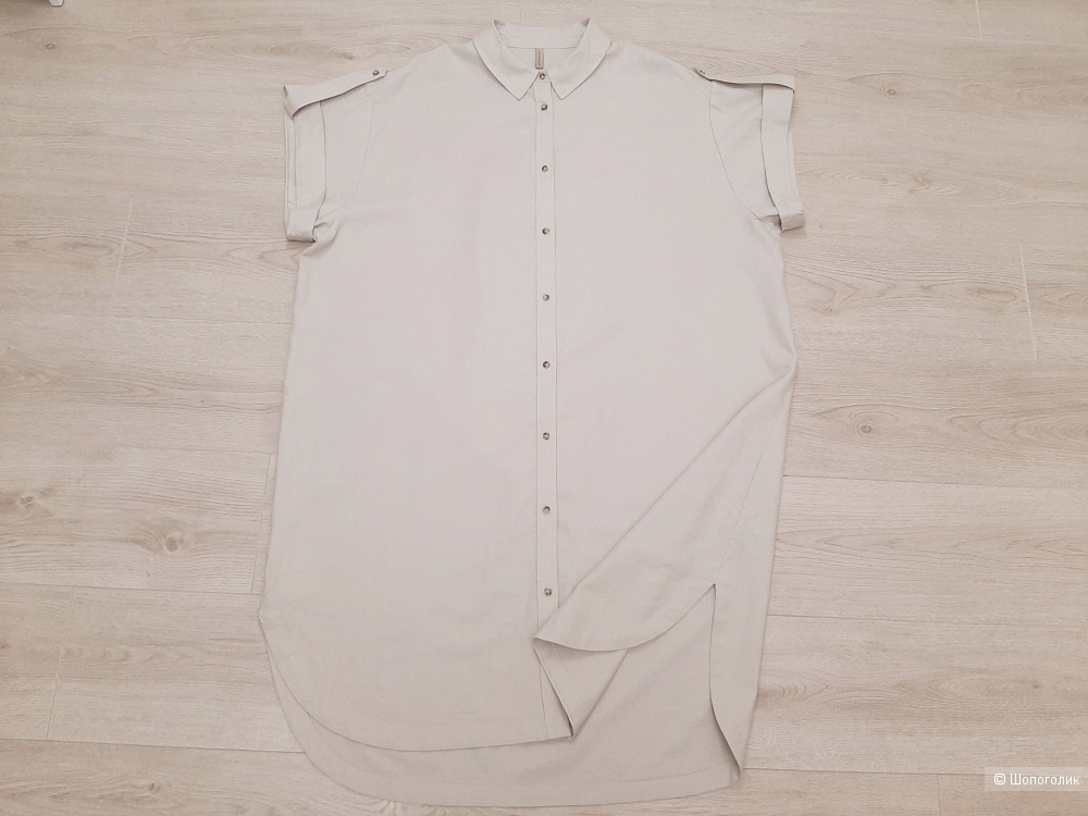 Льняное платье-рубашка Soyaconсept, XXL, 54