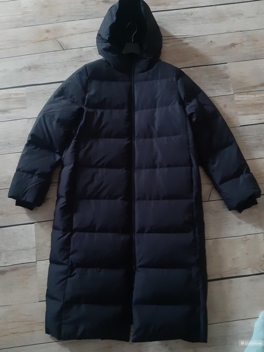 Пуховик COS, темно-синий , размер М