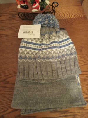 Комплект шапка+шарф, размер 52-54