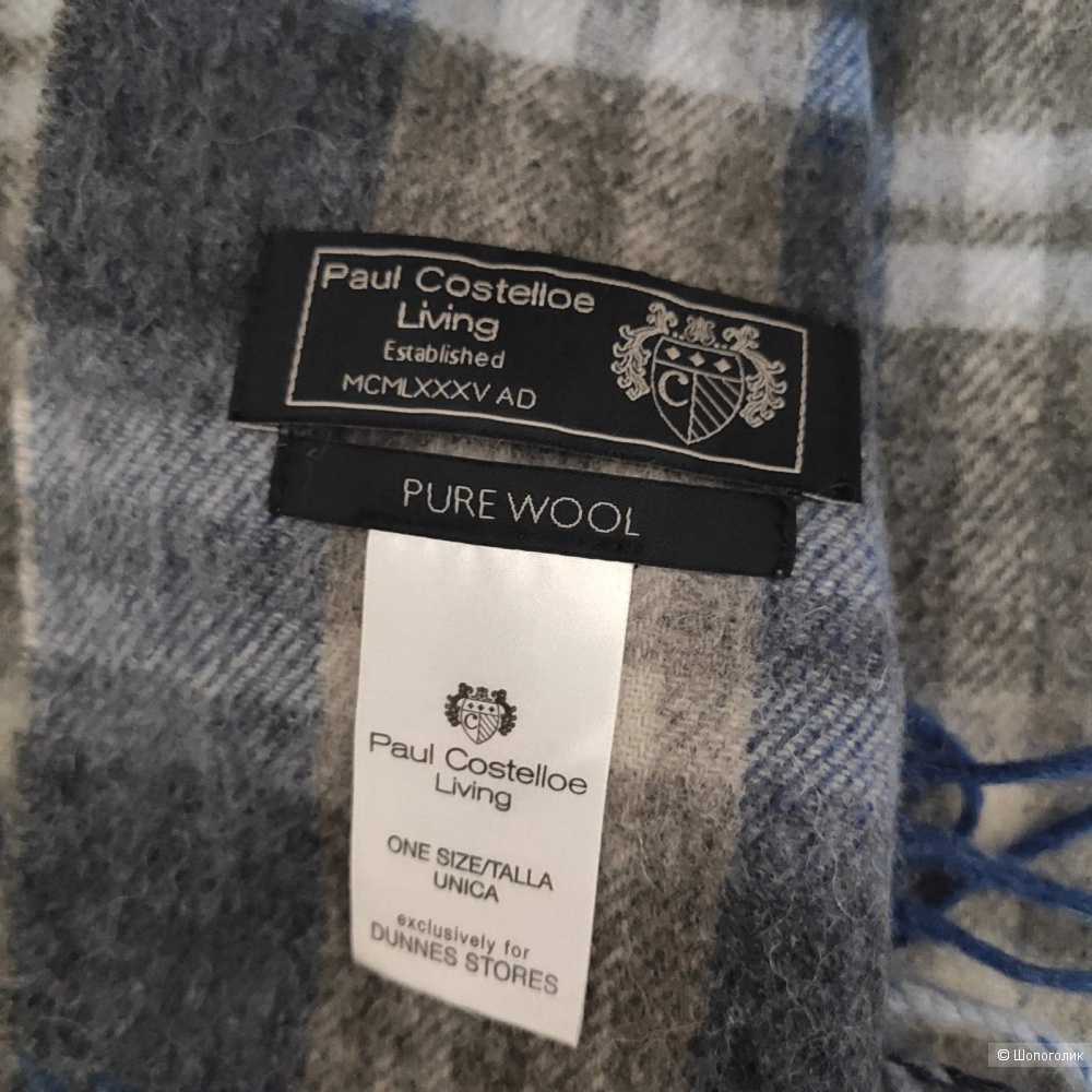 Шарф  Paul Costelloe pure wool, 30 х 170
