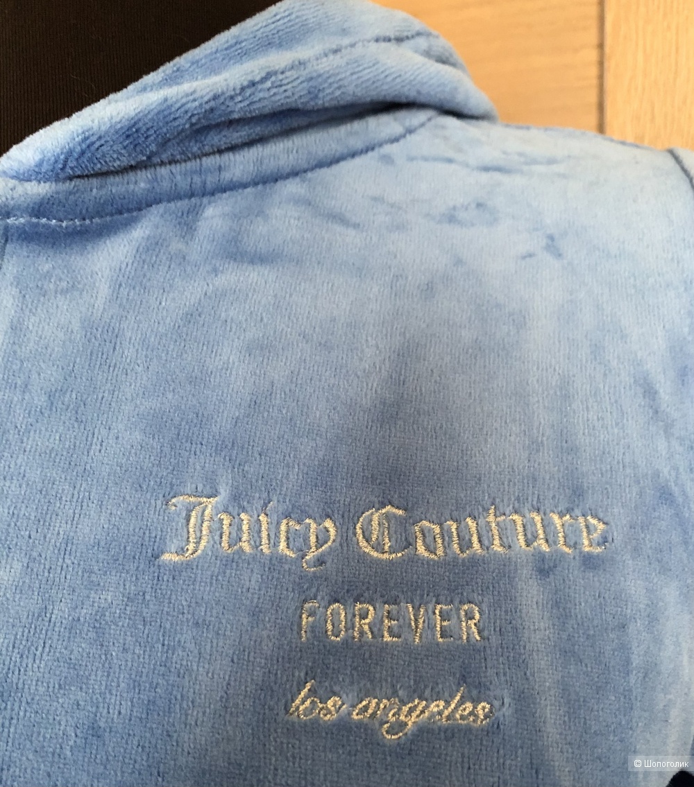Голубая толстовка  Forever 21 x Juicy Couture™ с капюшоном, размер S