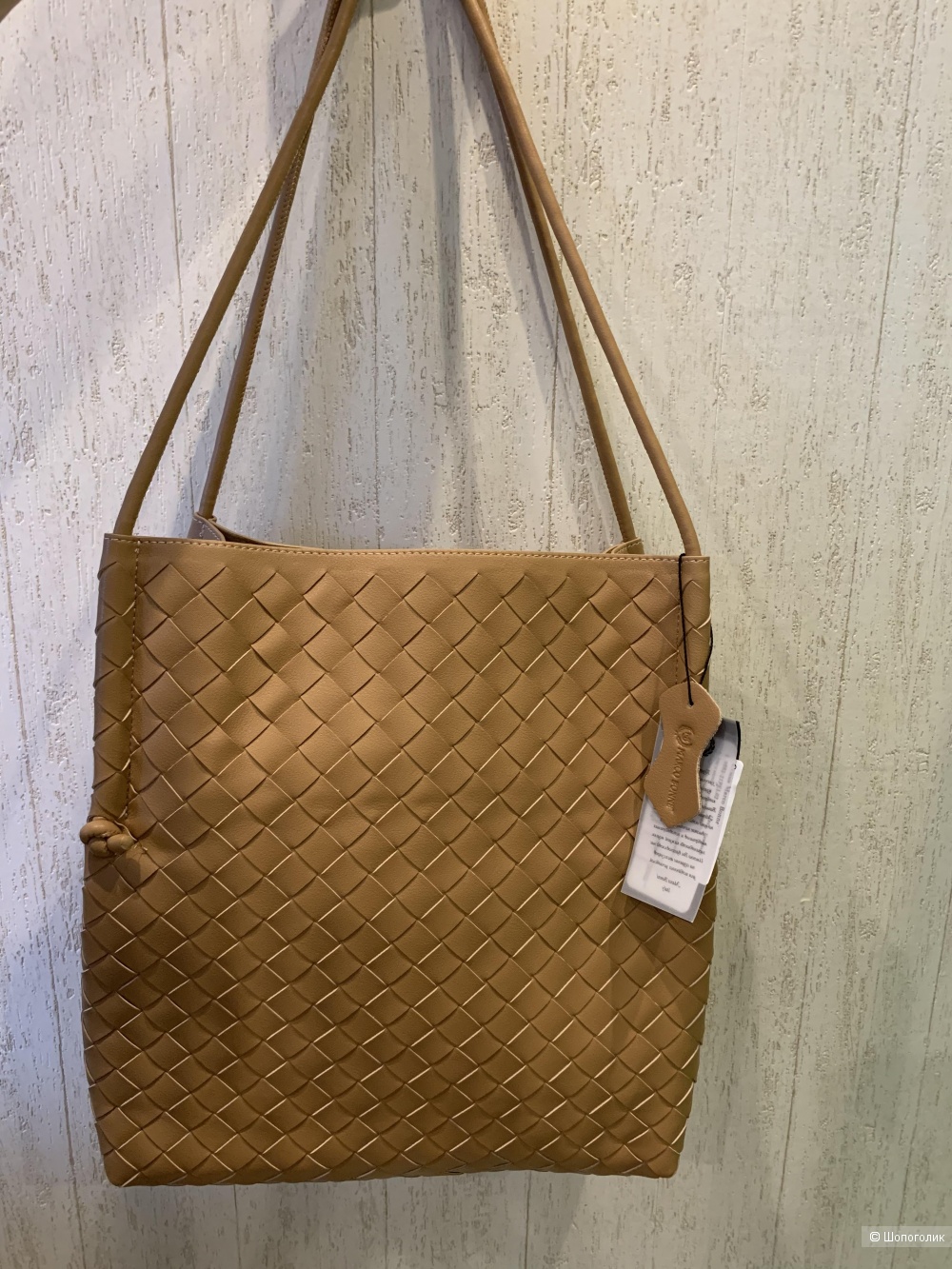 Кожаная сумка-шопер marco bonne