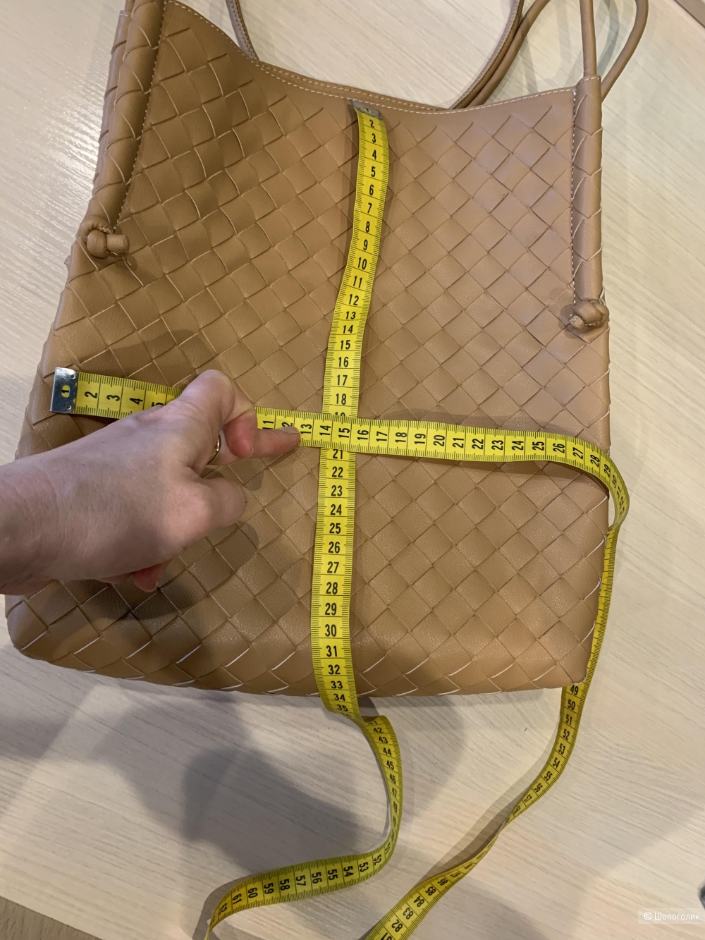 Кожаная сумка-шопер marco bonne
