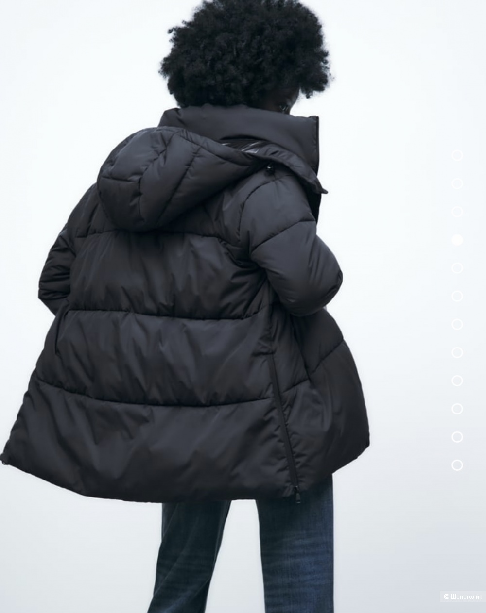 Zara пуховик зимняя куртка S