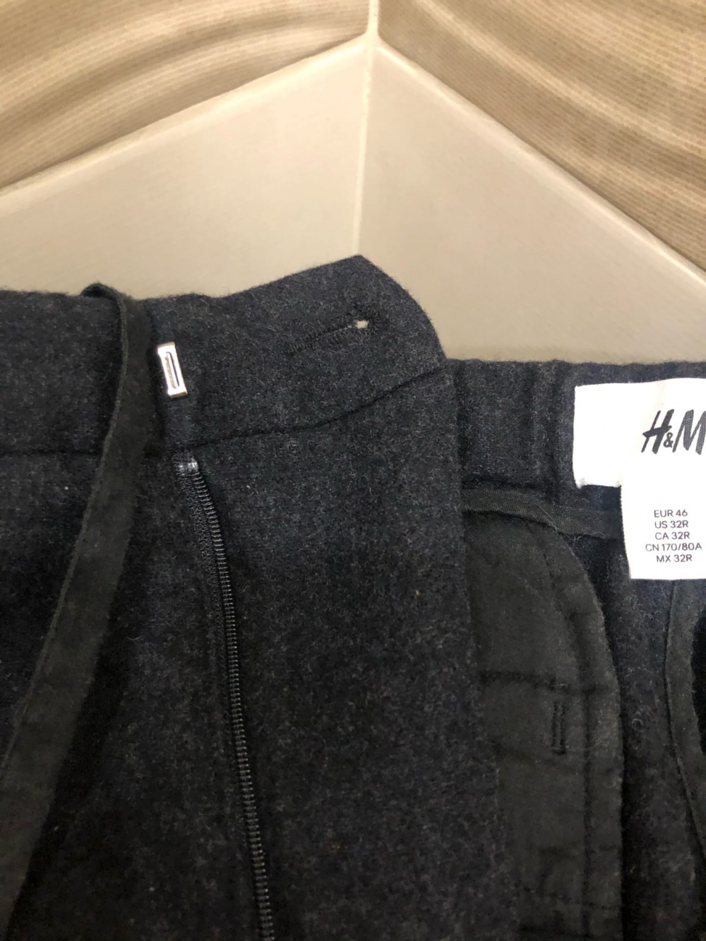Шерстяные брюки джогеры H&M.Размер Евр.46.