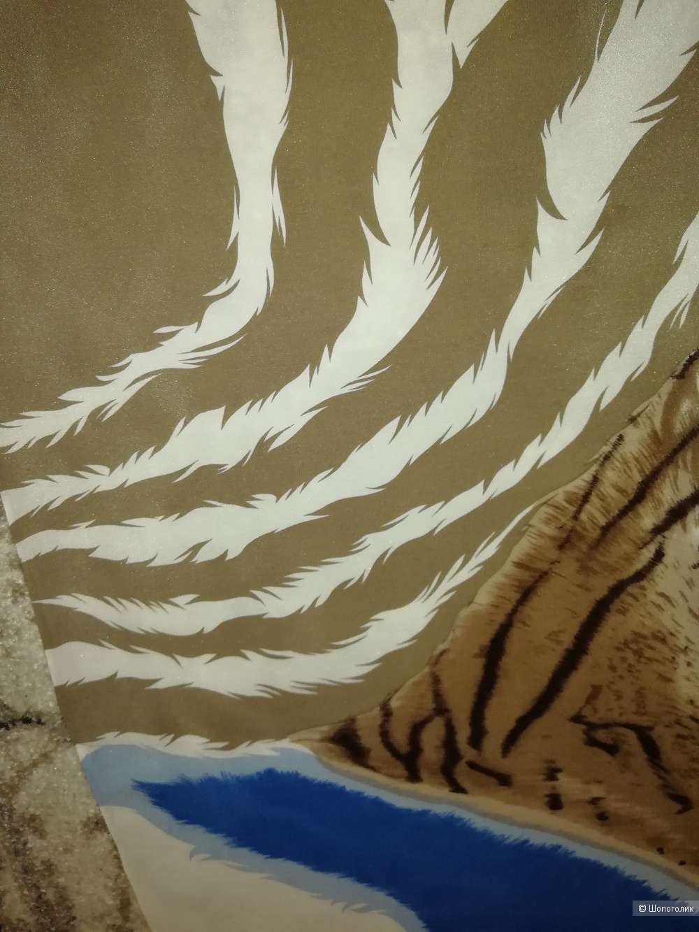 Шелковый платок ESSO Тигр, размер 80х80