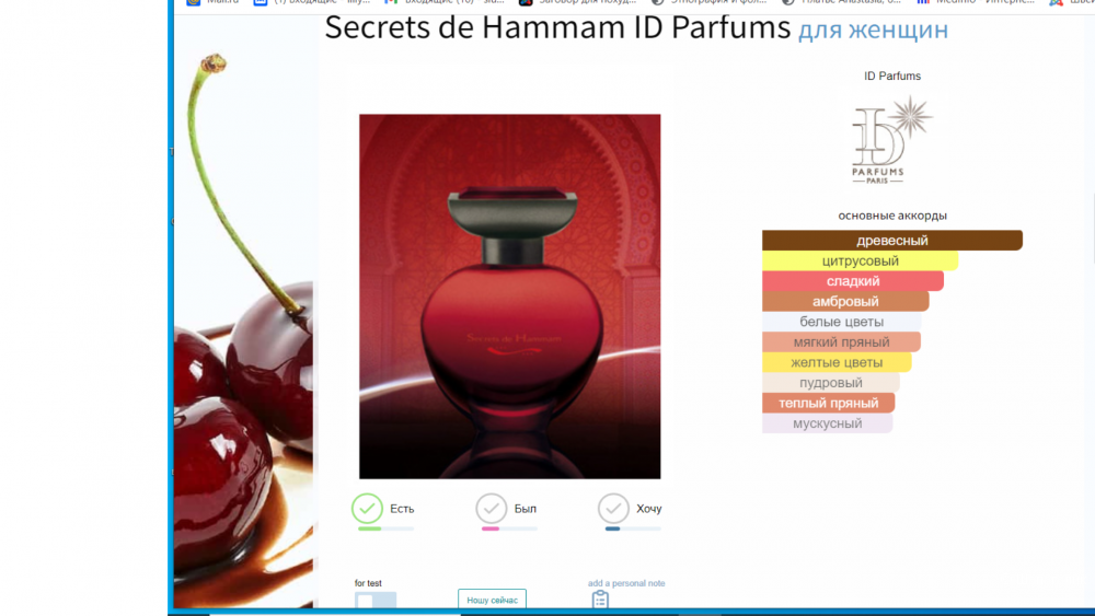 Secrets de Hammam ID Parfums, 60 мл