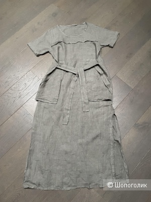 Платье лен бохо шик Taupe Italy Lino, 44-52
