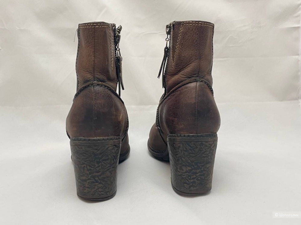 Кожаные оригинальные полусапоги Clarks р. 37