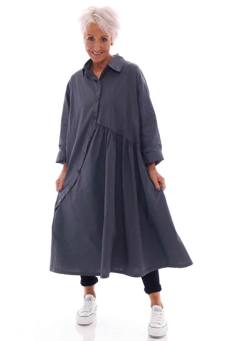 Платье хлопок пуговицы New collection Italy, one size