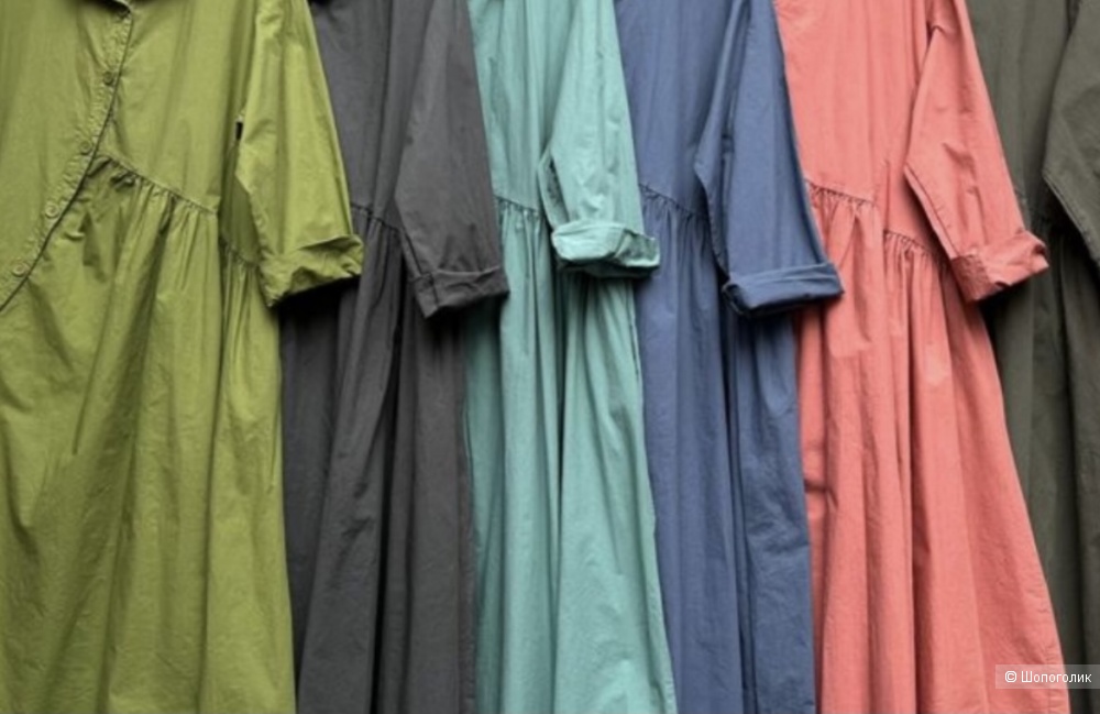 Платье хлопок пуговицы New collection Italy, one size