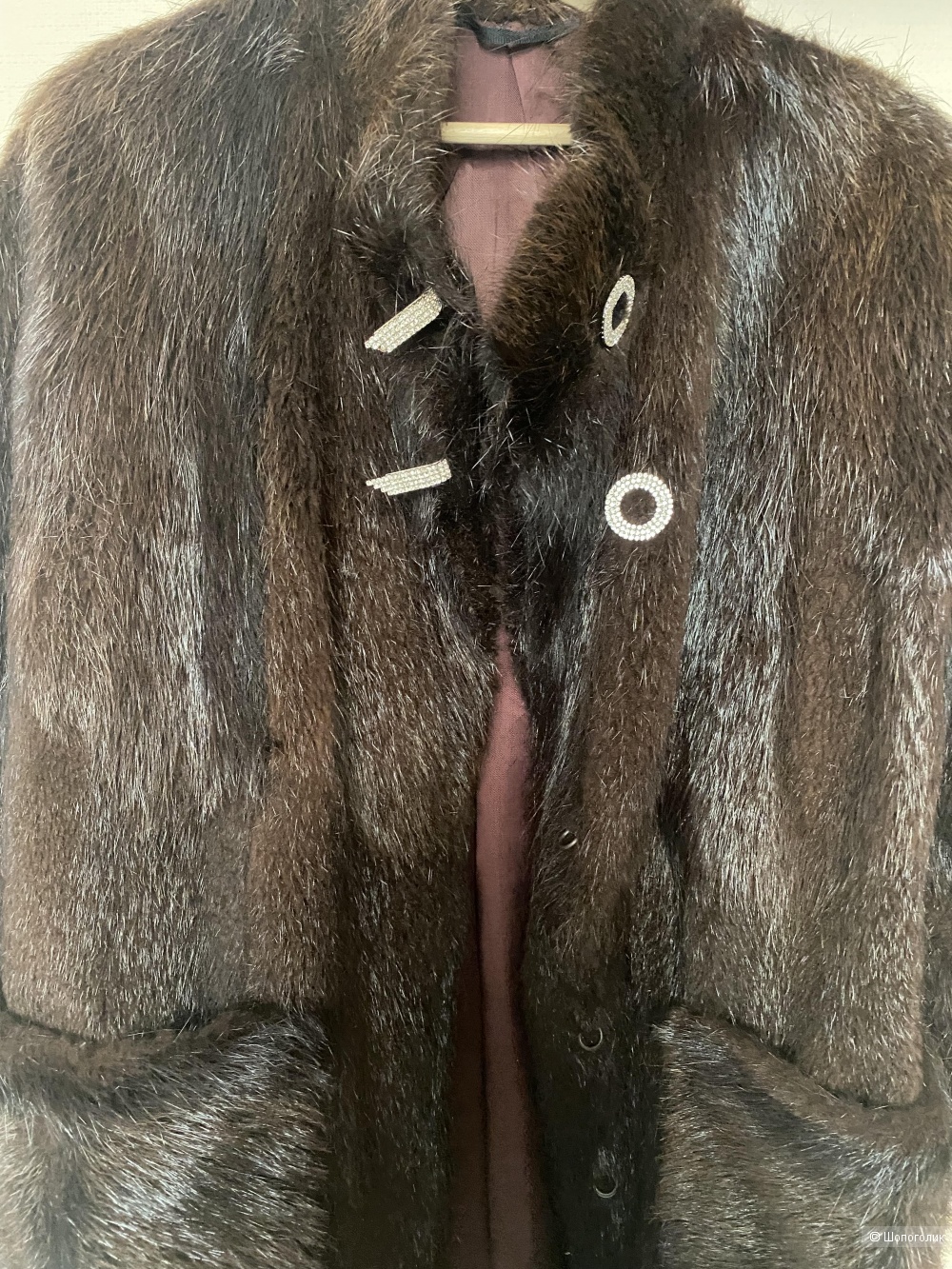 Шуба ондатра, размер 46