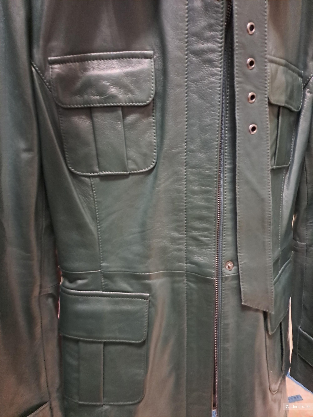 Куртка LA REINE BLANCHE  кожаная 42 размер