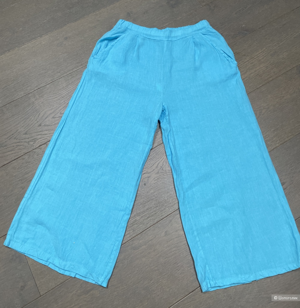 Костюм/комплект рубашка/брюки кюлоты Linen Italy, 42-48