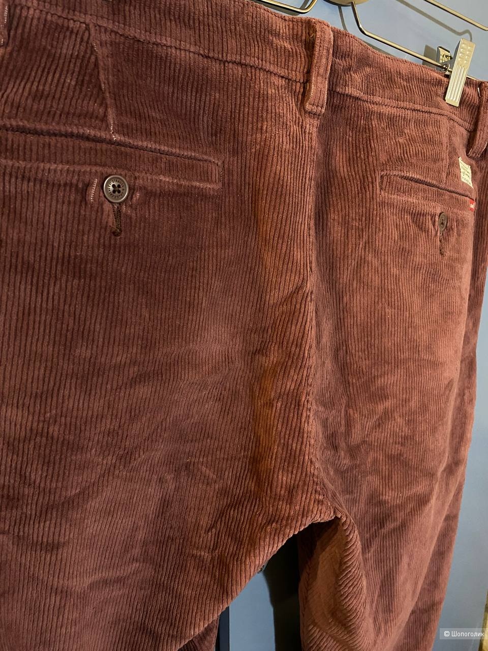 Вельветовые брюки LEVI’S, размер 48-50 (W 33, L 32)
