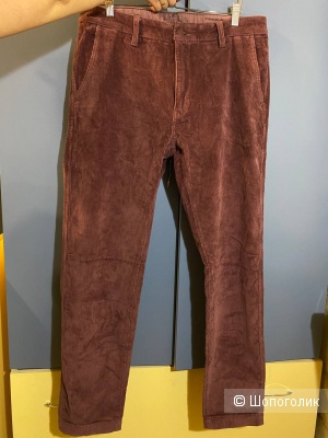 Вельветовые брюки LEVI’S, размер 48-50 (W 33, L 32)