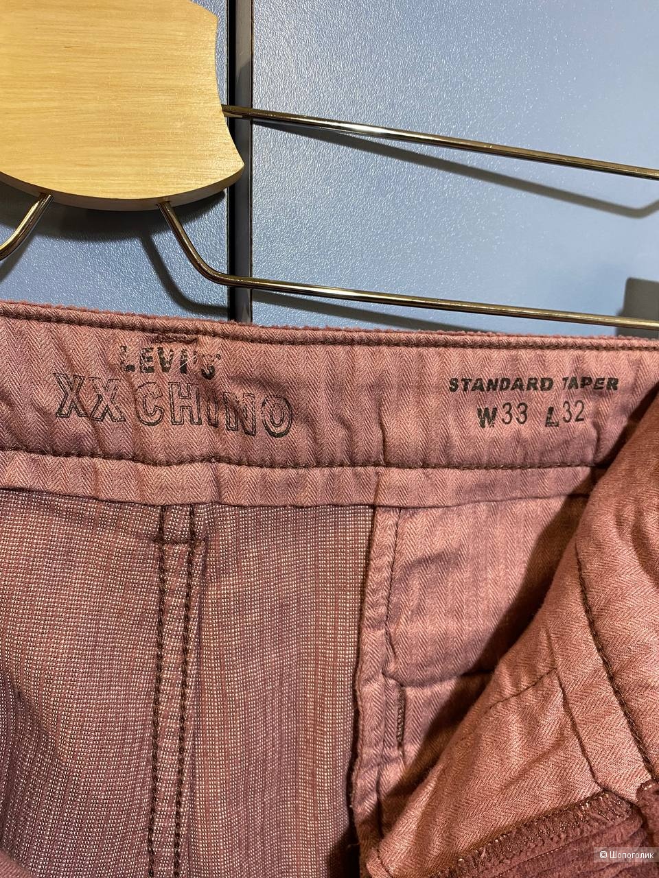 Вельветовые брюки LEVI’S, размер 48-50 (W 33, L 32)