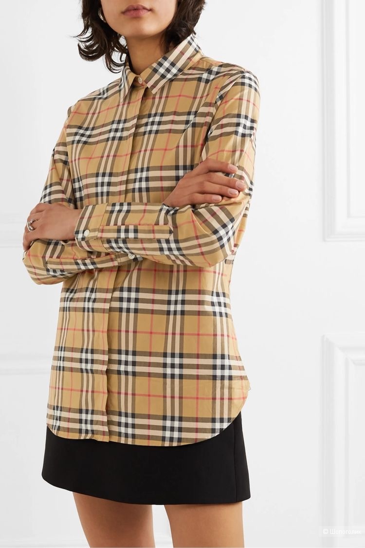 Сет рубашка и шарф под burberry, one size