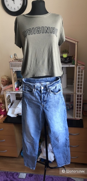 Сет hm футболка 42/44 и джинсы размер 34