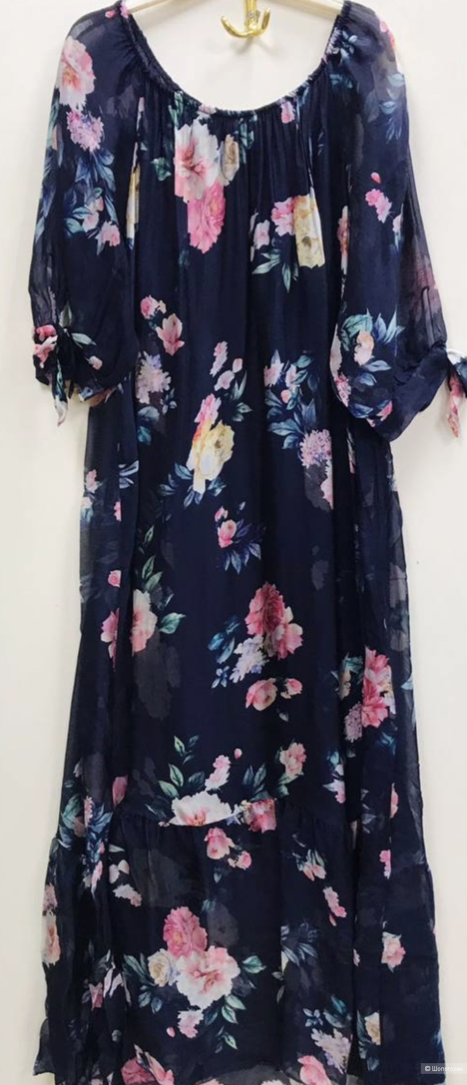 Платье макси SILK FIORE maxi italy, 44-54