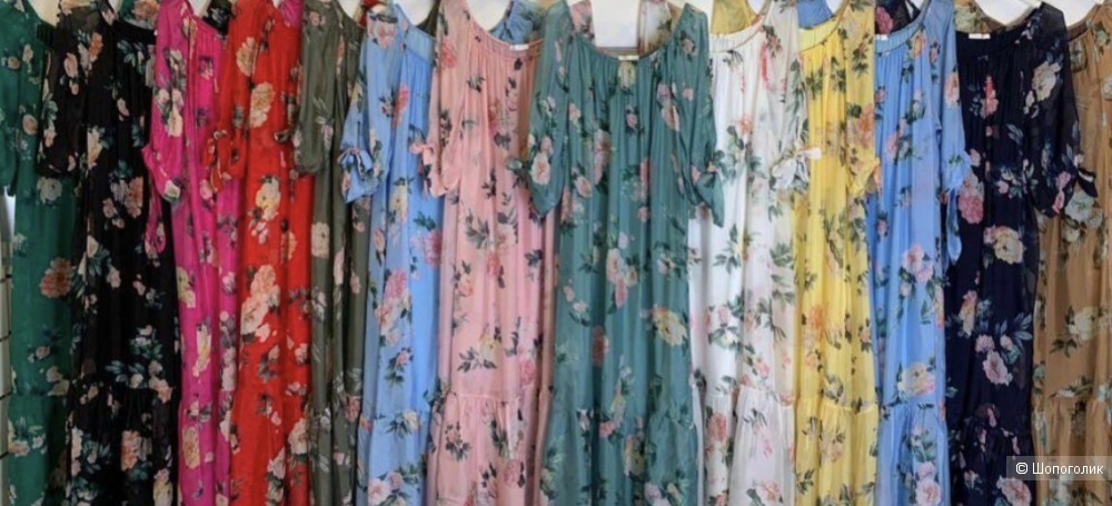 Платье макси SILK FIORE maxi italy, 44-54