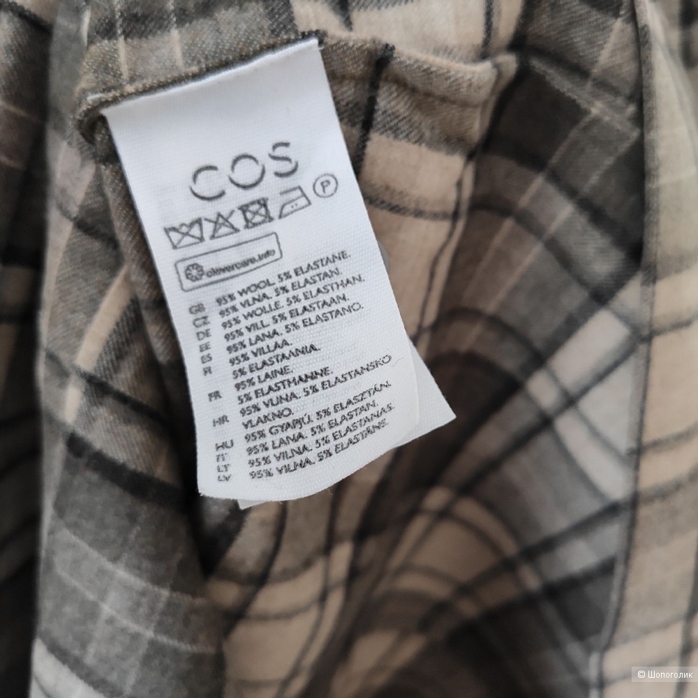 Платье-рубашка COS шерсть, маркировка 34