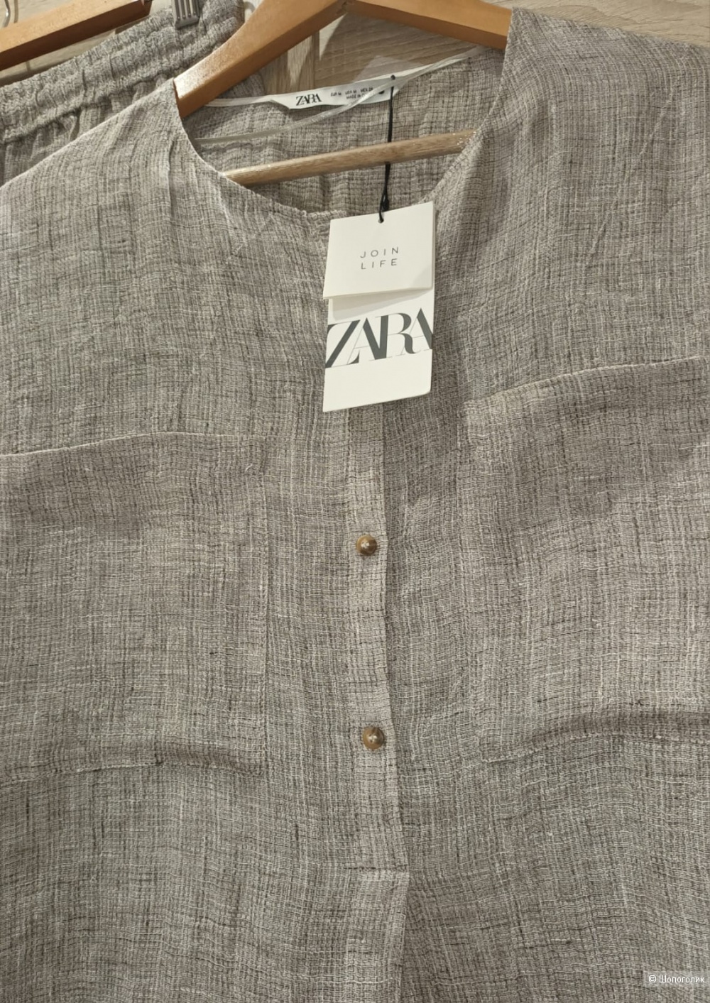 Льняной костюм Zara/M