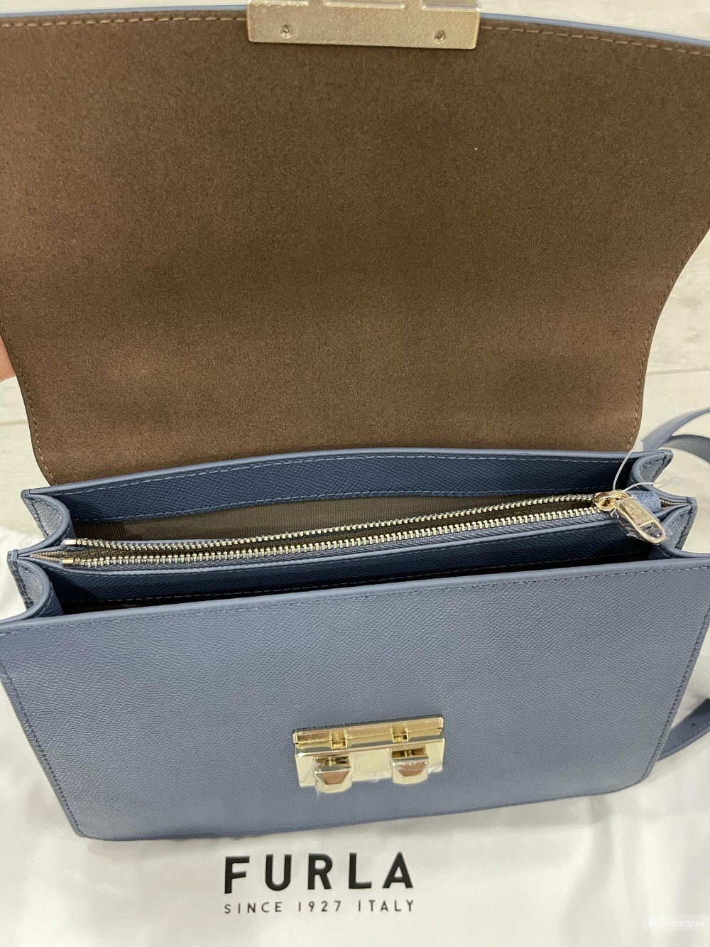 Сумка Furla Bella Top Handle Blue размер S