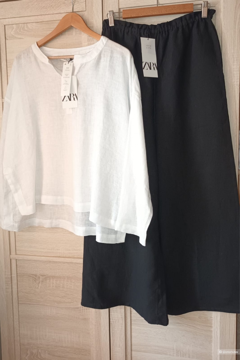 Льняная рубашка Zara/L